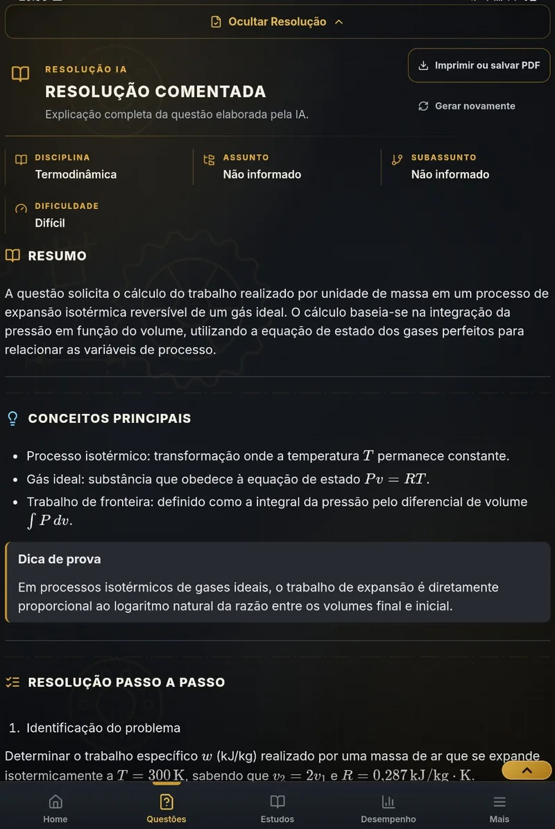 Resolução comentada